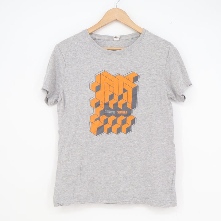 Master Men Explode Collection Museo de las Ilusiones Sevilla Gray Graphic Tee XS