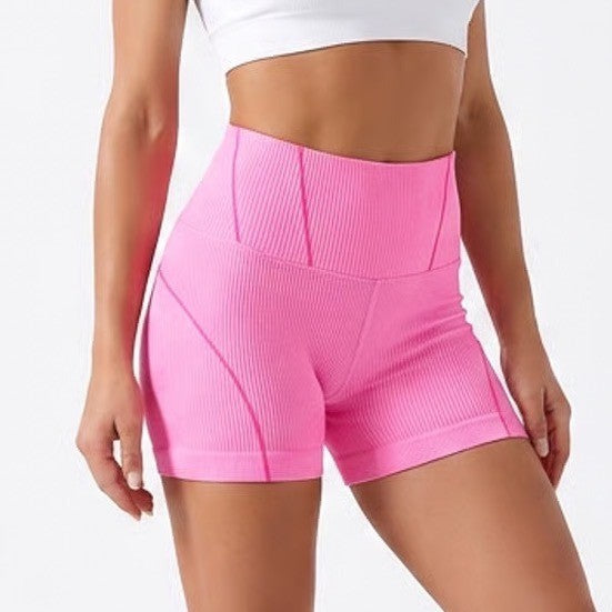 OFFLINE by Aerie Neon Pink Ribbed High Waisted Bike Shorts Medium