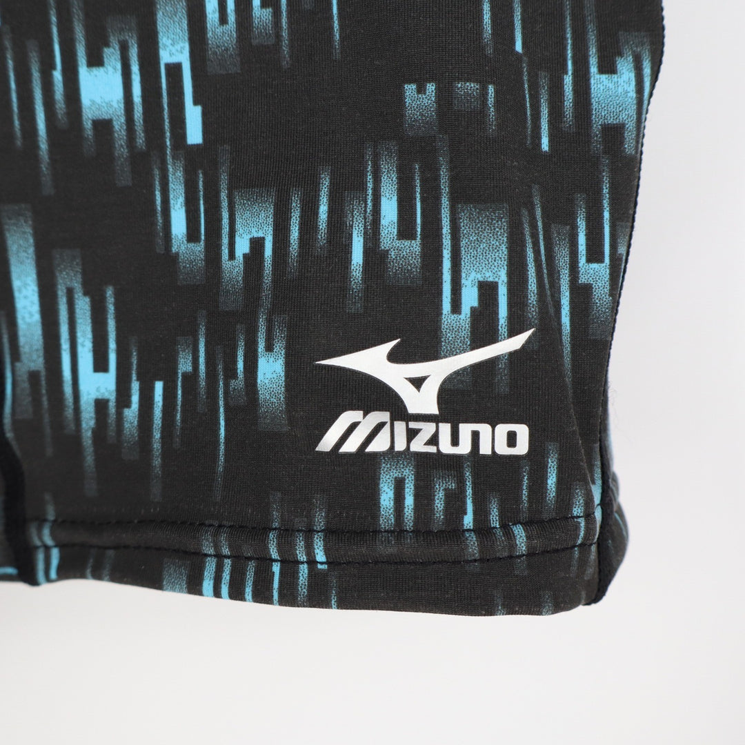 Mizuno Womens Nighthawk Sliding Short 905S Black Teal Digital Print XL