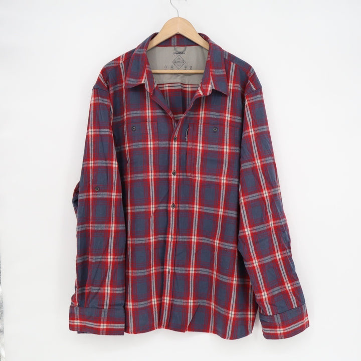 Flag & Anthem Madeelex Flannel Shirt Mens 2XL Multi Plaid Mesh Lined Button Up
