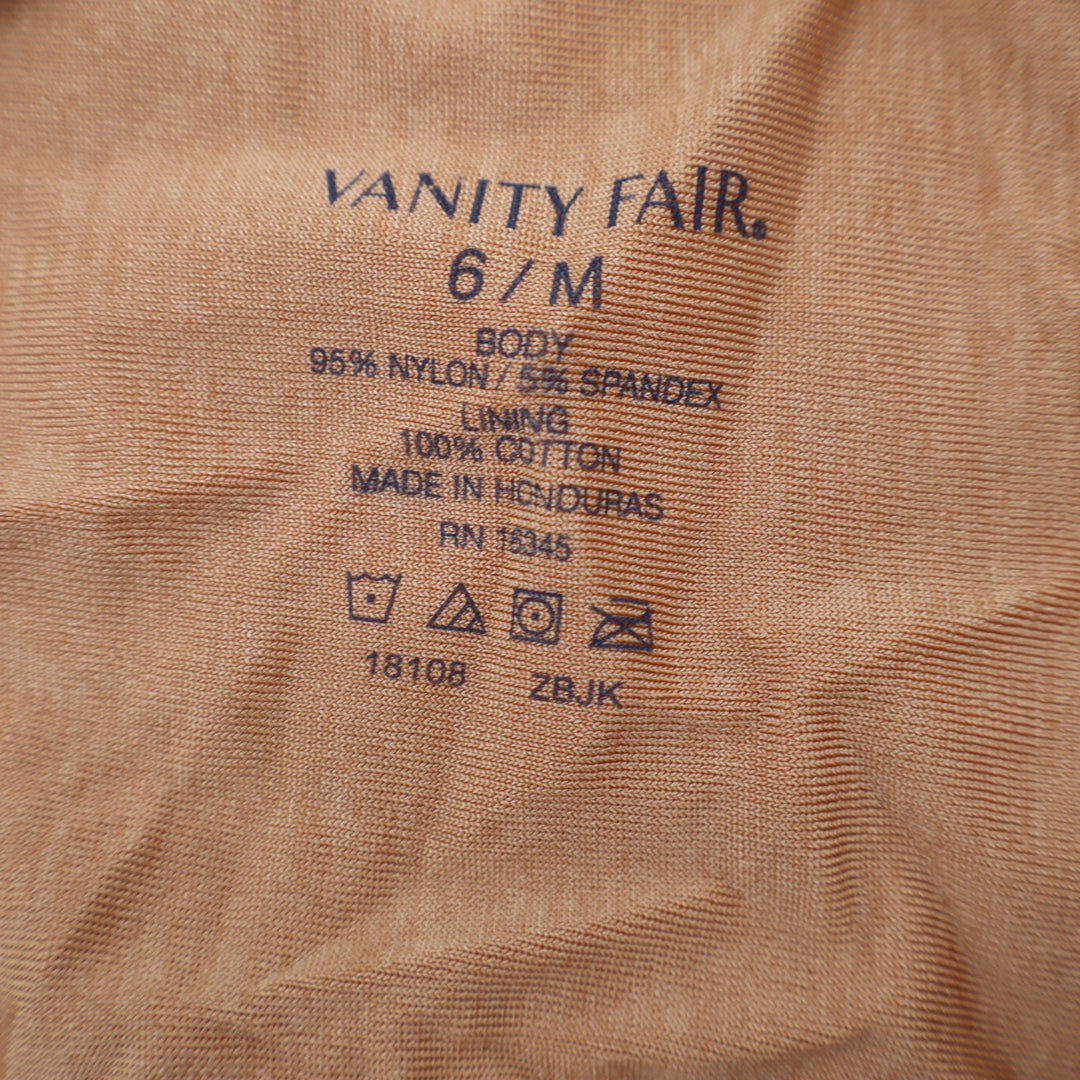 Vanity Fair Illumination String Bikini Panty Womens Medium Brown Stretch Knit