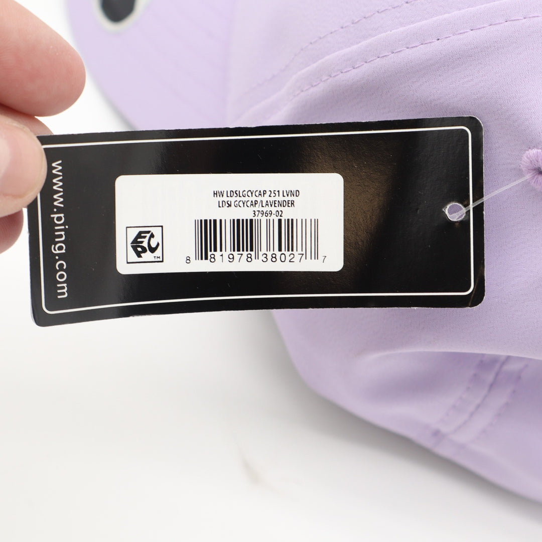 PING Lavender Flexfit 110 Performance Golf Hat LDSI GCYCAP Adjustable Purple Cap