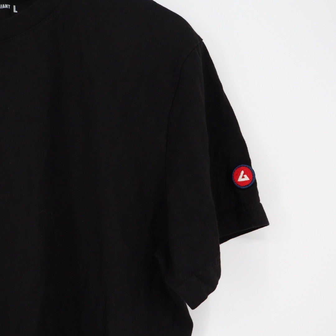 American Giant Mens Black Crew Neck T Shirt Size L Made in USA