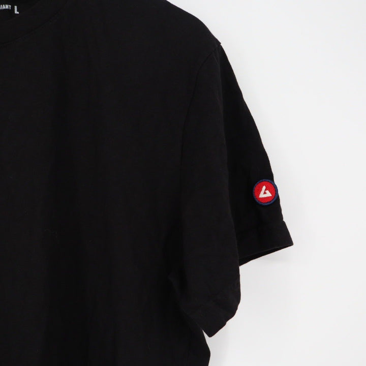American Giant Mens Black Crew Neck T Shirt Size L Made in USA