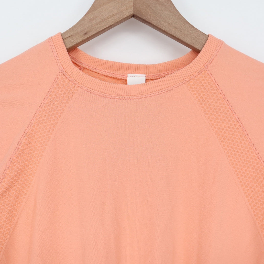 DSG Girls Movement Seamless Long Sleeve Tee Summer Peach Orange Size M 10-12