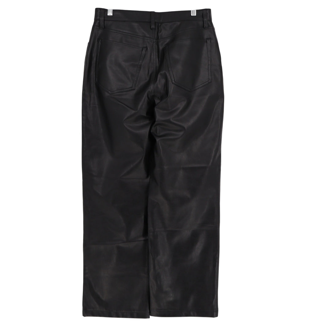 Abercrombie & Fitch Curve Love 90s Relaxed High Rise Vegan Leather Pants 30