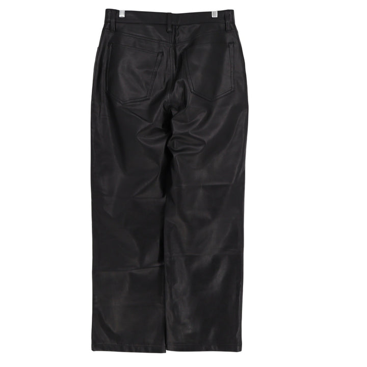 Abercrombie & Fitch Curve Love 90s Relaxed High Rise Vegan Leather Pants 30