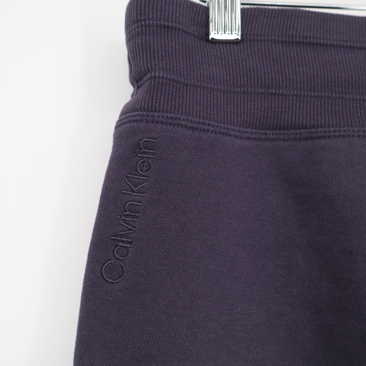 Calvin Klein Performance Crop Sweatpants Womens S Purple Side Pockets Drawstring