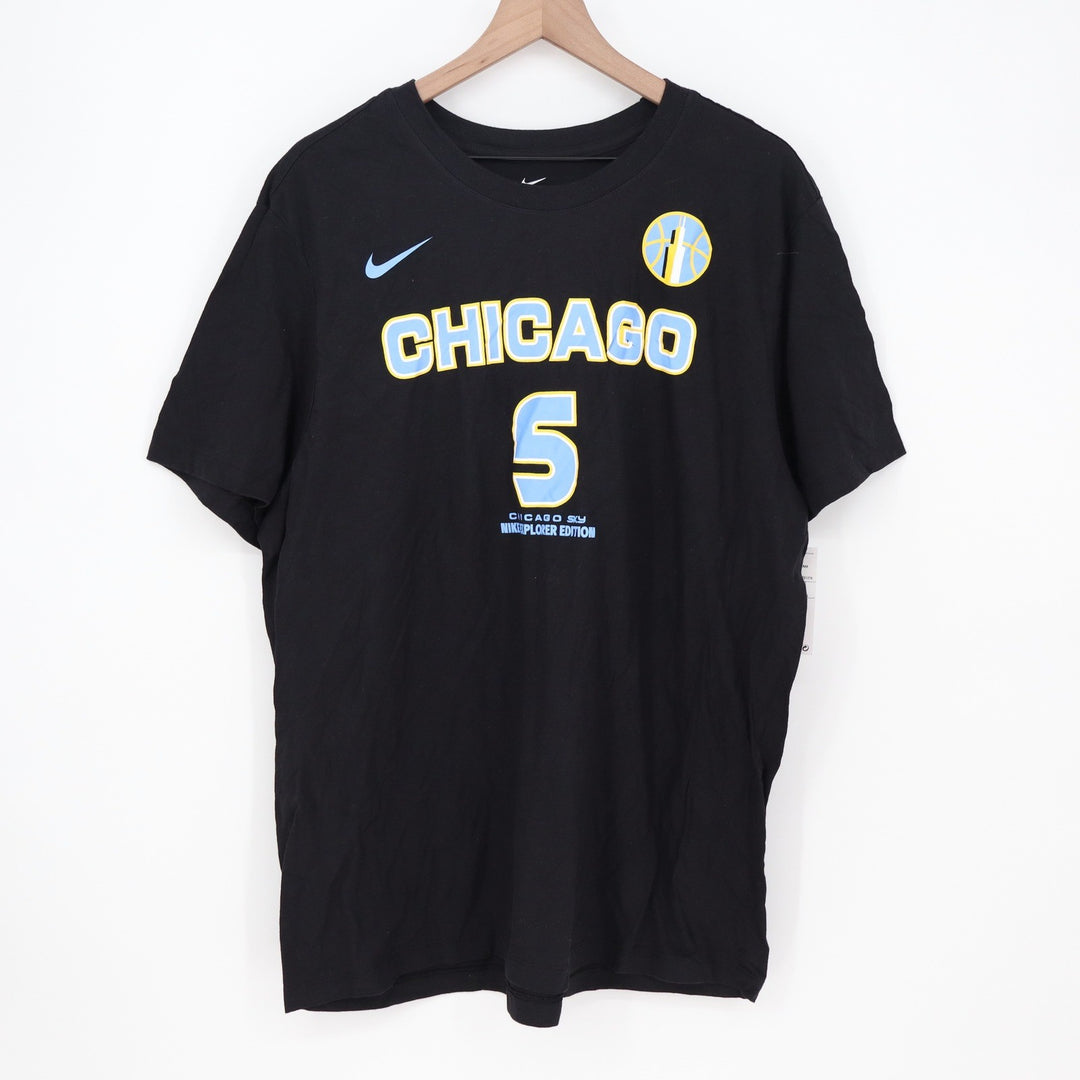 Nike Chicago Sky Angel Reese 5 Explorer Edition Black T-Shirt XL NEW