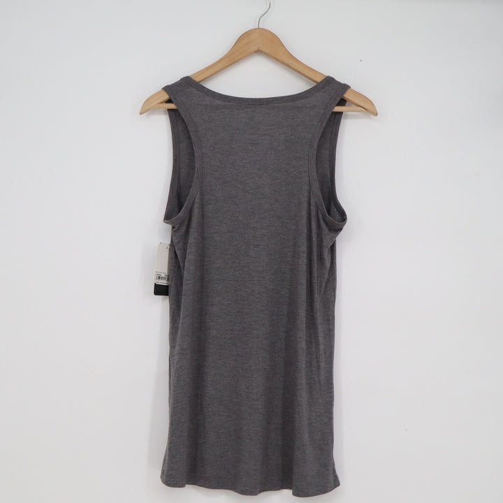 New Era San Jose Earthquakes MLS Tank Top Womens Large Gray Strappy Criss Cross