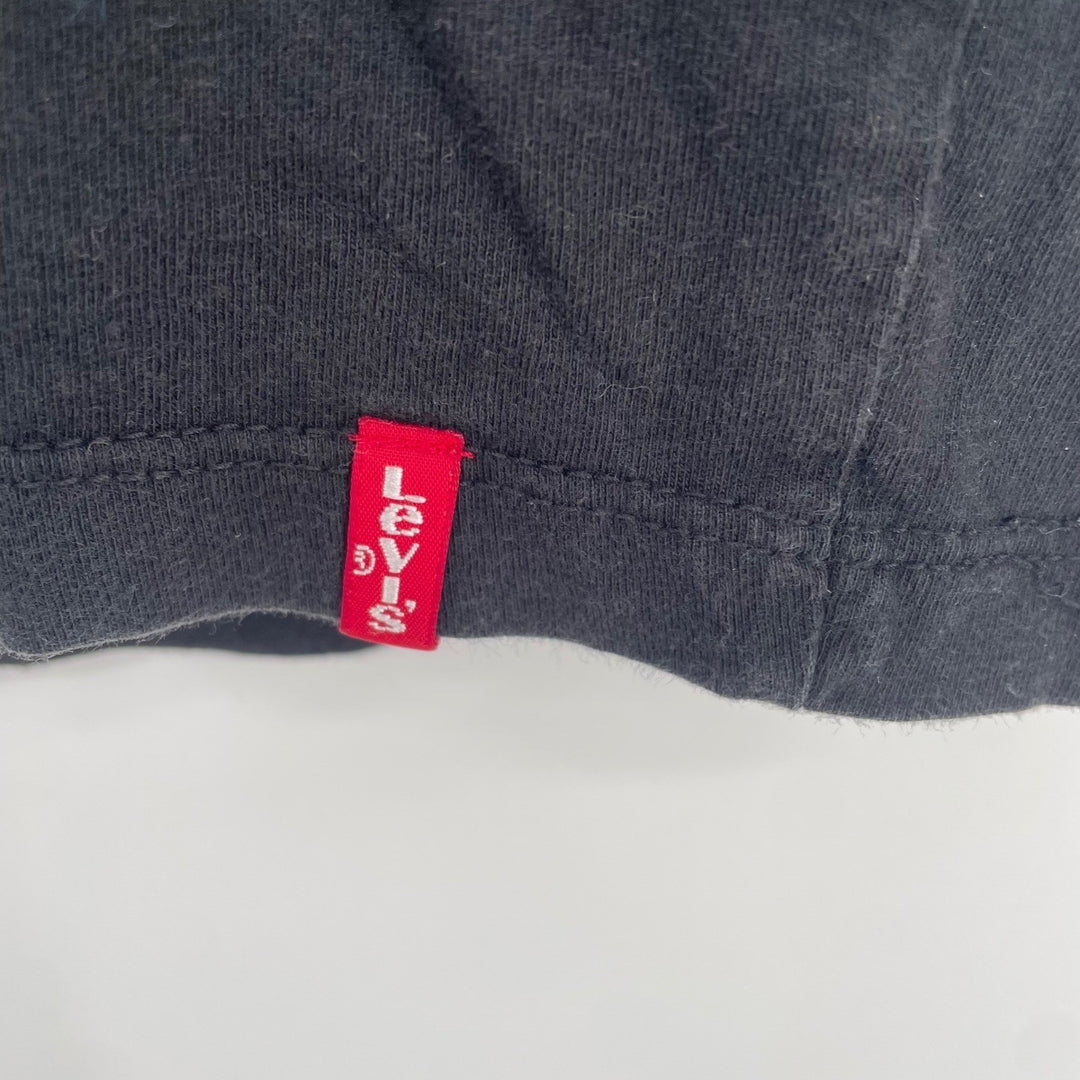 Levi's Mens Black V Neck Short Sleeve T Shirt Size S Cotton Basic Casual
