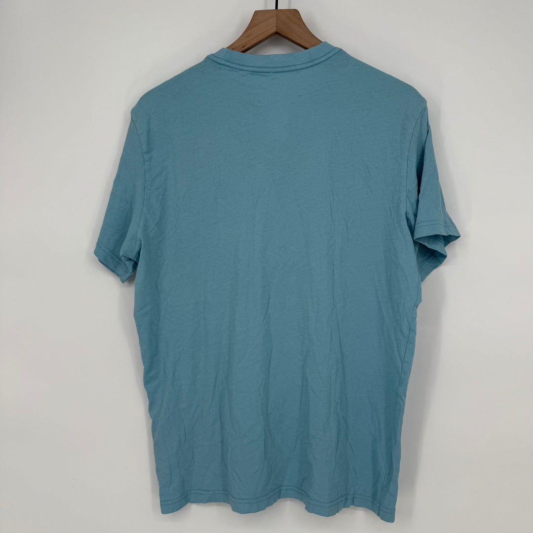 American Eagle Outfitters Mens Medium Blue Boombox Graphic T-Shirt