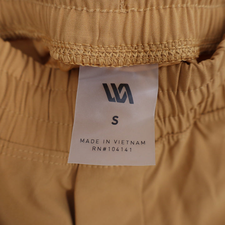 VRST Mens All-In Short 7" Unlined Palomino Gold Yellow Stretch Athletic Small