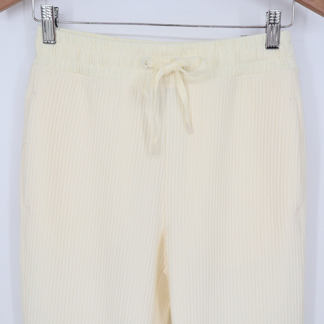 DSG So Soft Ottoman Jogger Womens XS Light Cream Ribbed Tapered Sweatpants