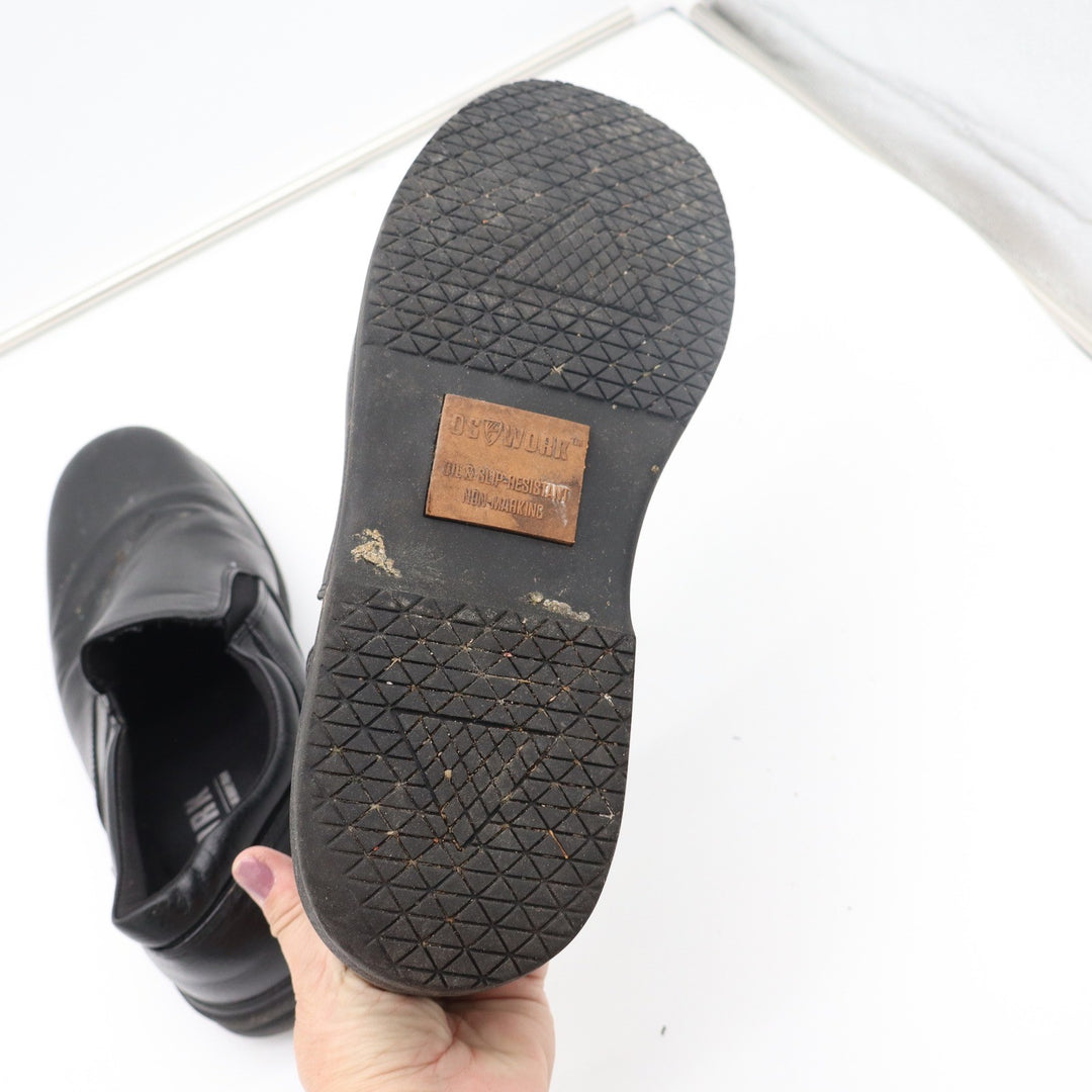 TredSafe Manager Mens Black Slip On Work Shoes Oil Slip Resistant 15W 0058