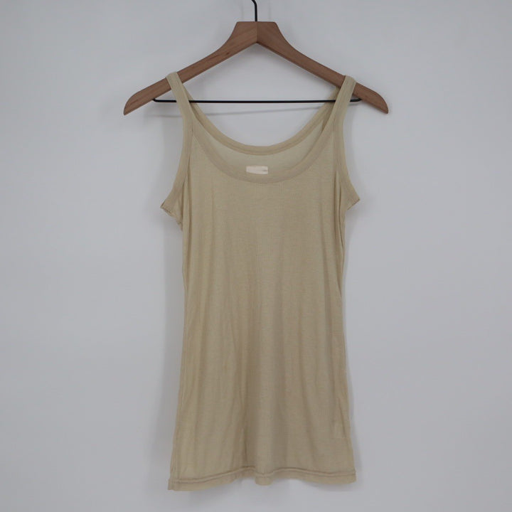 ZOA Ribbed Tank Top Cream M Basic Layering Essential