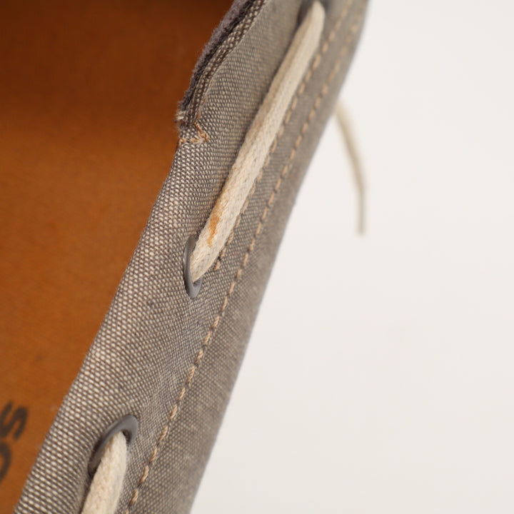 Sonoma Boat Shoe Mens 13 Grey Canvas Moc Toe Loafer Excellent