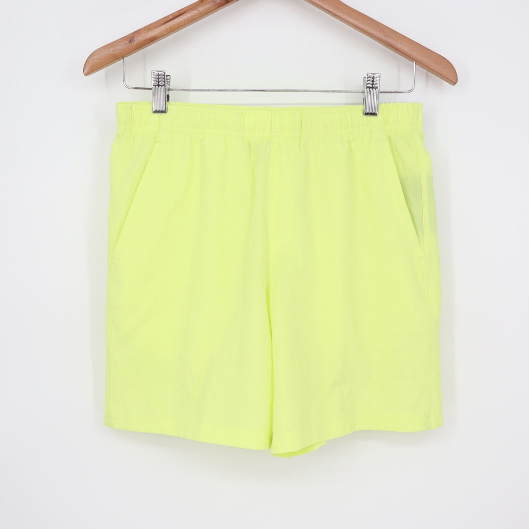 DSG Boys Agility Shorts Light Lime Neon Yellow Size L 14-16