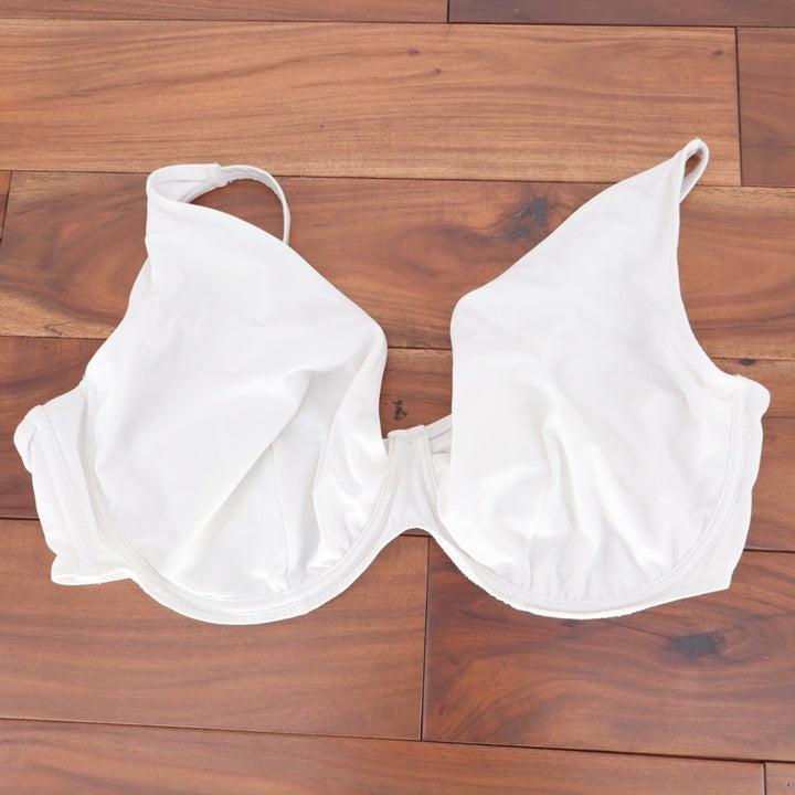Cos Design White Plunge Bra Underwire Support Adjustable Straps