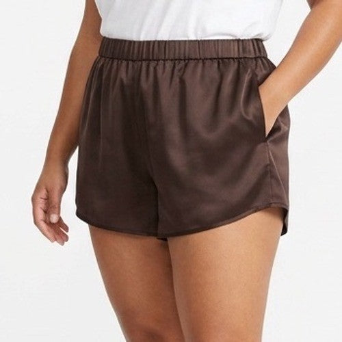 INC International Concepts Intimates Sleep Shorts Womens Small Black Stretch