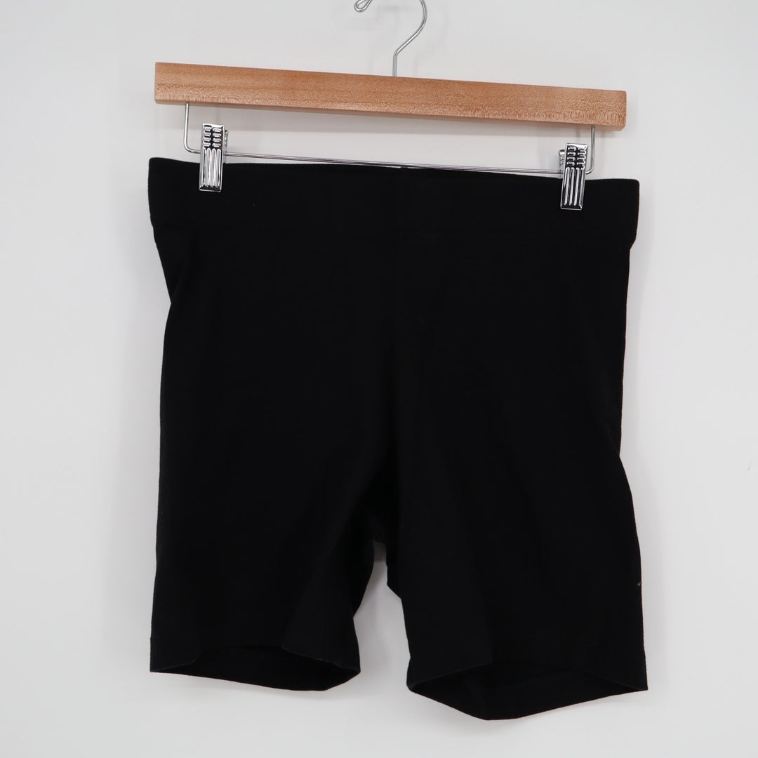 Old Navy Biker Shorts Womens Medium Black Cotton Stretch Yoga Running Activewear