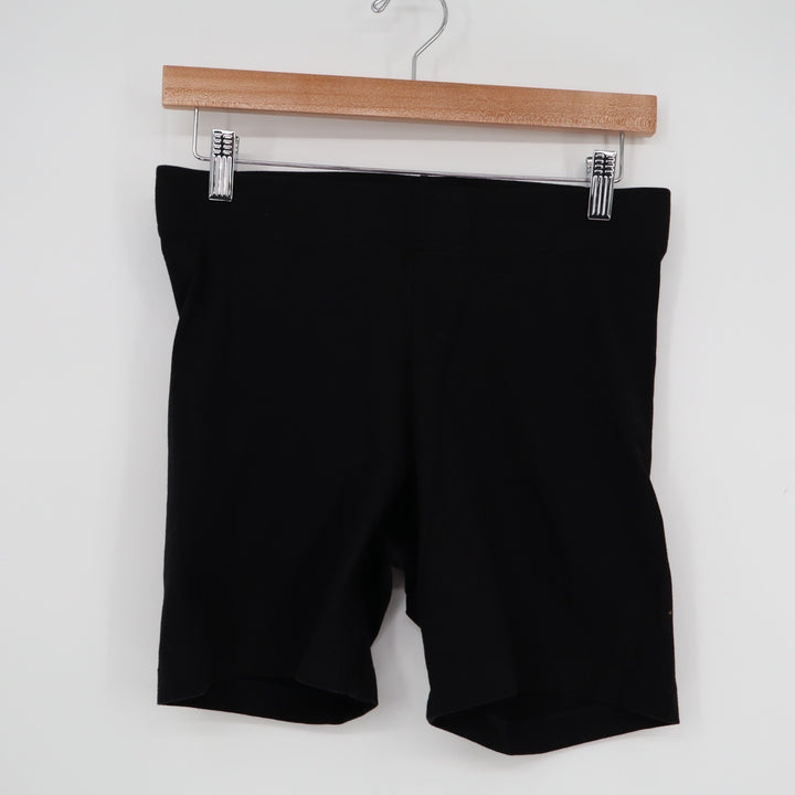 Old Navy Biker Shorts Womens Medium Black Cotton Stretch Yoga Running Activewear