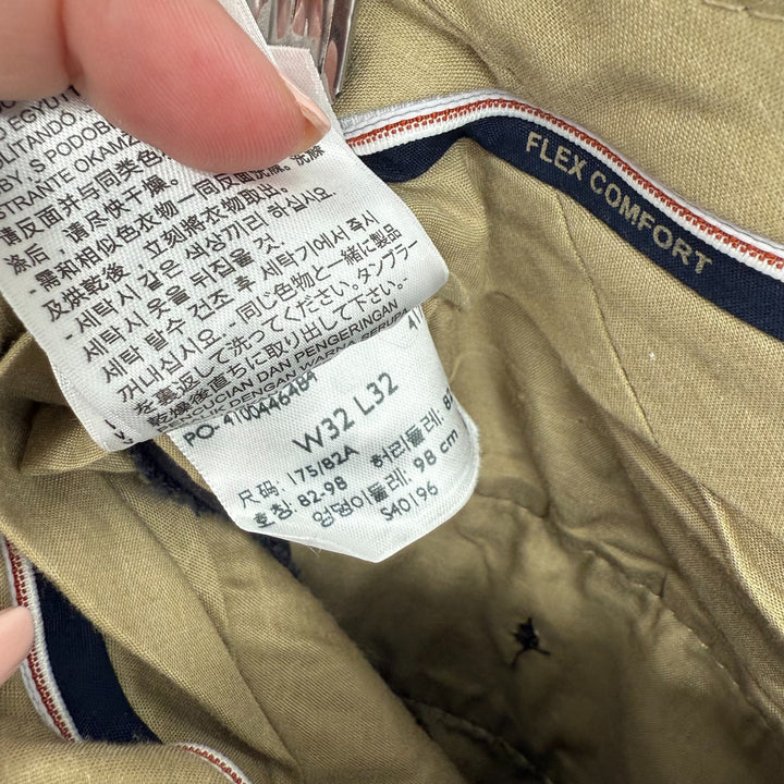 Dockers Flex Comfort Chino Pants Mens 32x32 Blue Cotton Slim Flat Front Business