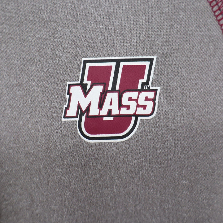 Colosseum Womens UMass Minutemen 1/4 Zip Pullover Grey Size S NEW