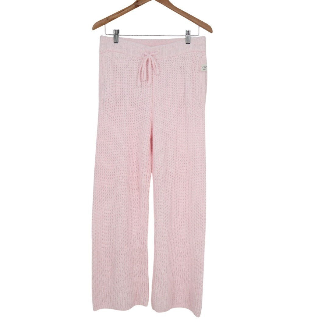 State of Day Intimates Pajama Pants Womens Small Baby Pink Waffle Knit Sleepwear