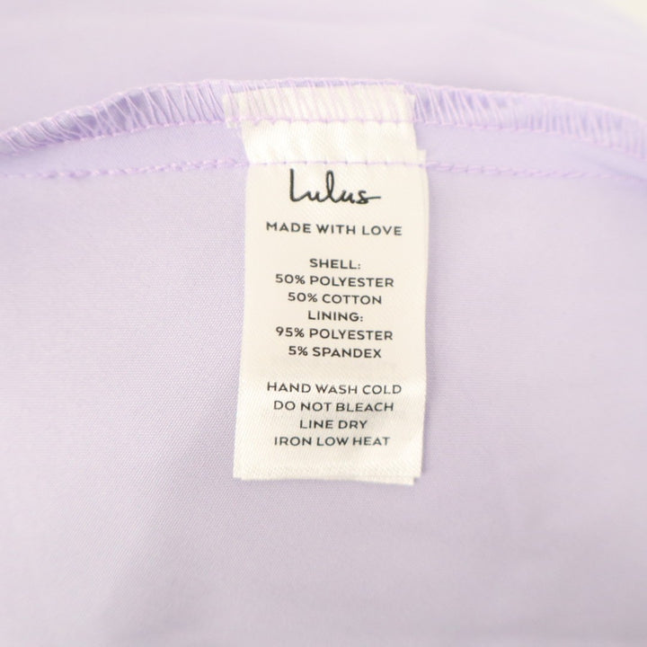 Lulus Glamorous Sweetie Midi Dress Womens XS Lavender Burnout Tie-Strap Bustier