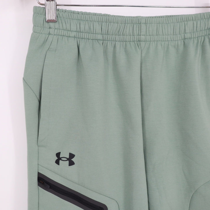Under Armour Unstoppable Fleece Shorts Mens Small Sage Green