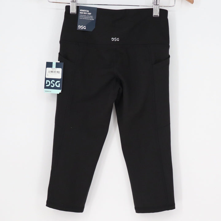 DSG Momentum High Rise Crop Leggings Black Womens XXS New