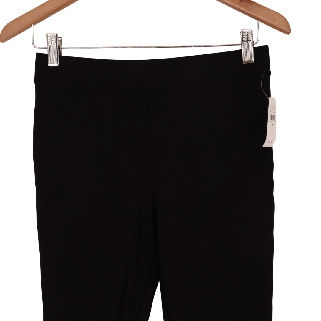 Gap Leggings Womens Medium Black Stretch Jersey Gym Wear Running Yoga Pull On