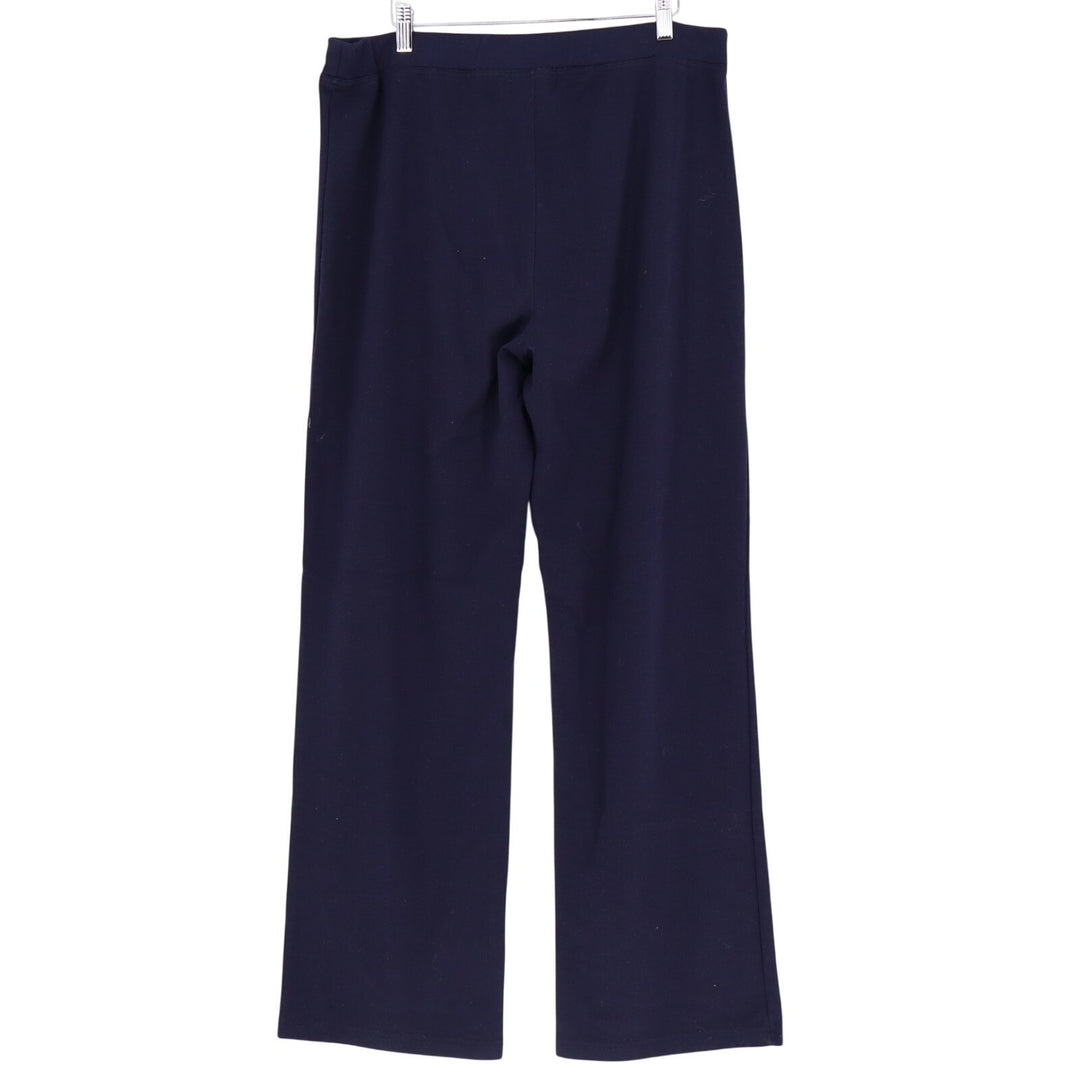 Vintage Venezia Vitale Ankle Pants Womens 16 Tall Navy Blue Straight Leg Stretch