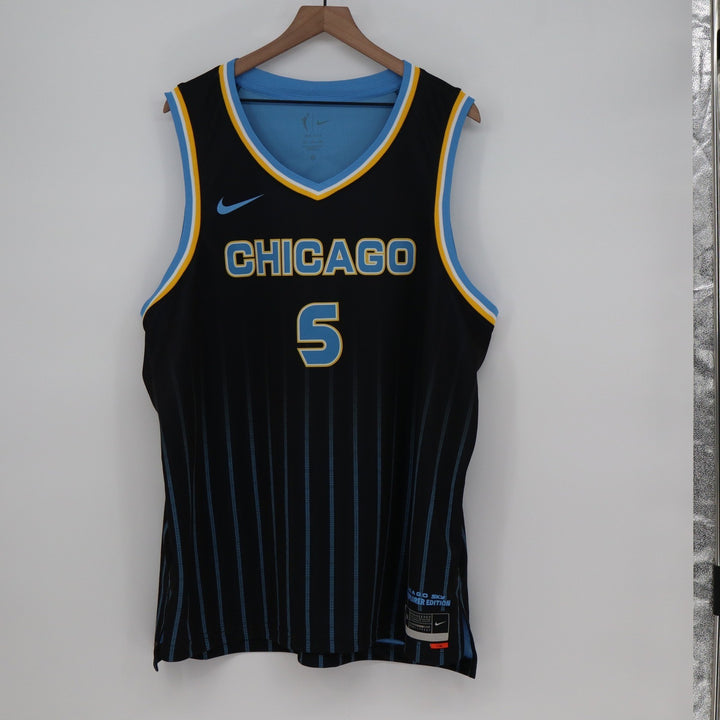 Nike WNBA Chicago Sky Angel Reese Explorer Edition Jersey Black XXL
