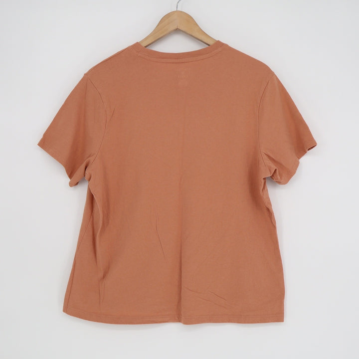 American Eagle Supercharged Fireworks Graphic Tee Burnt Orange Mens Large EAJ334