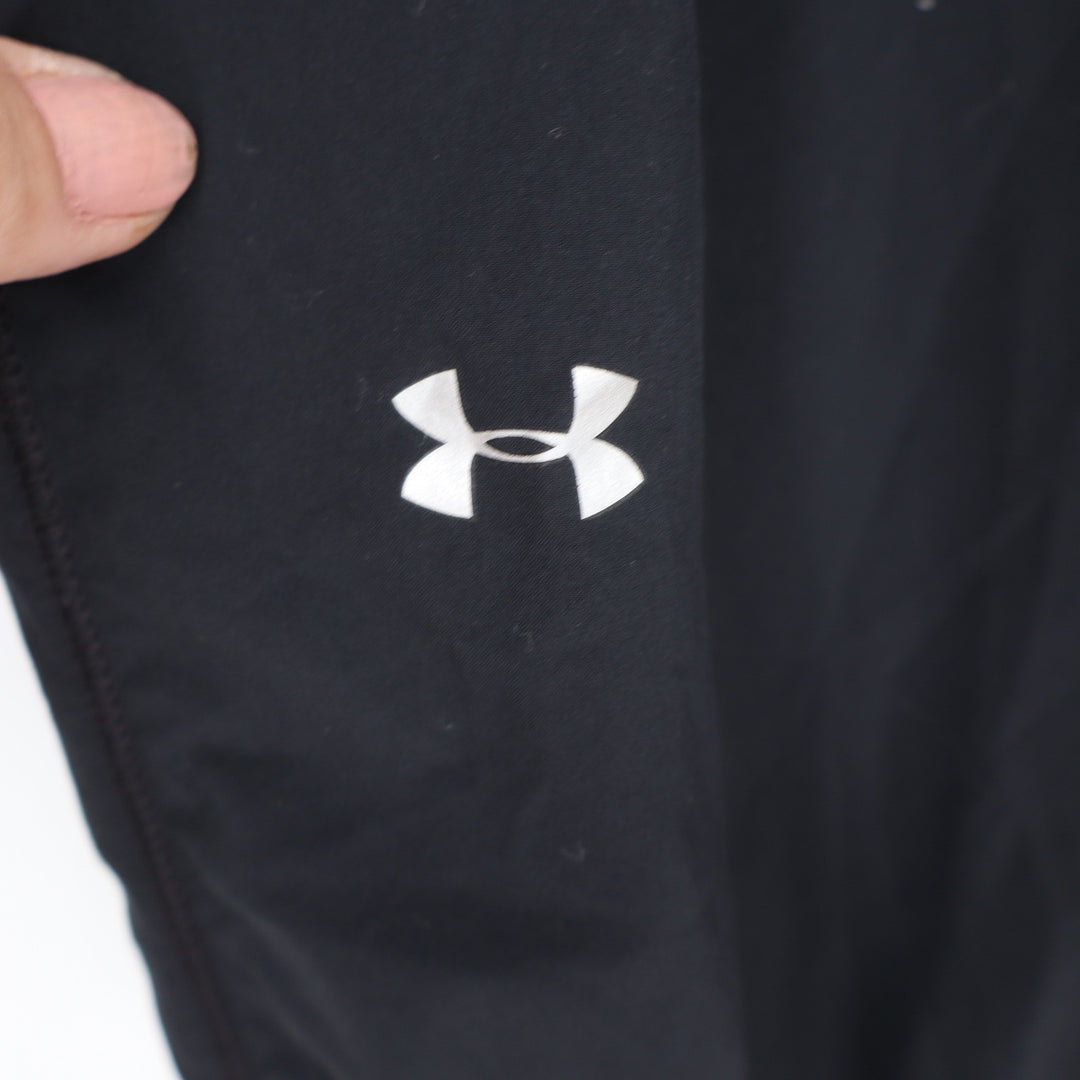Under Armour Womens Black Elastic Waist Cropped Jogger Pants