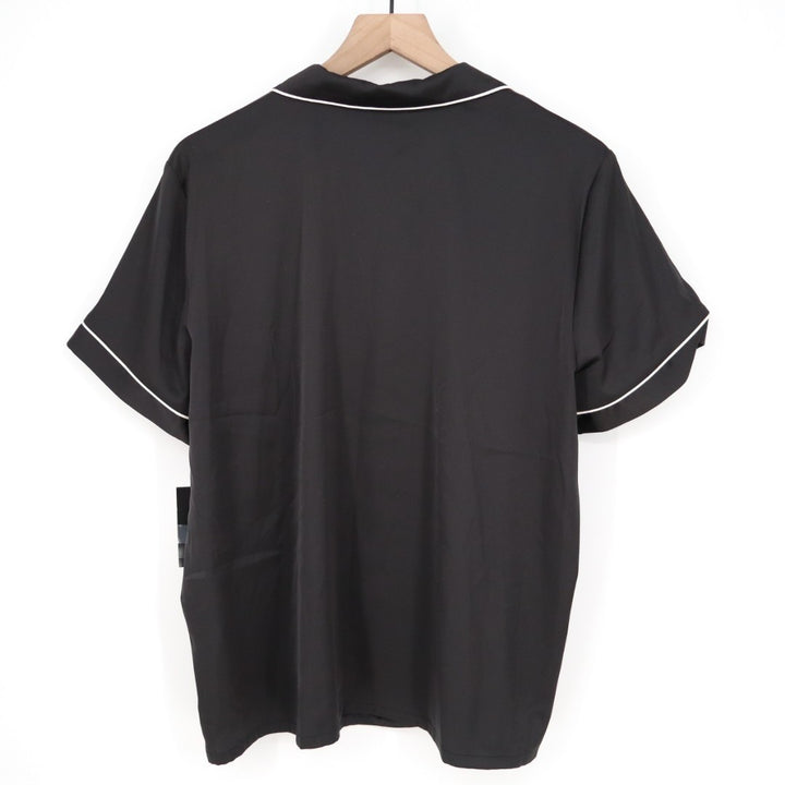 I.N.C International Concepts Intimates Pajama Shirt Womens L Black Notch Collar