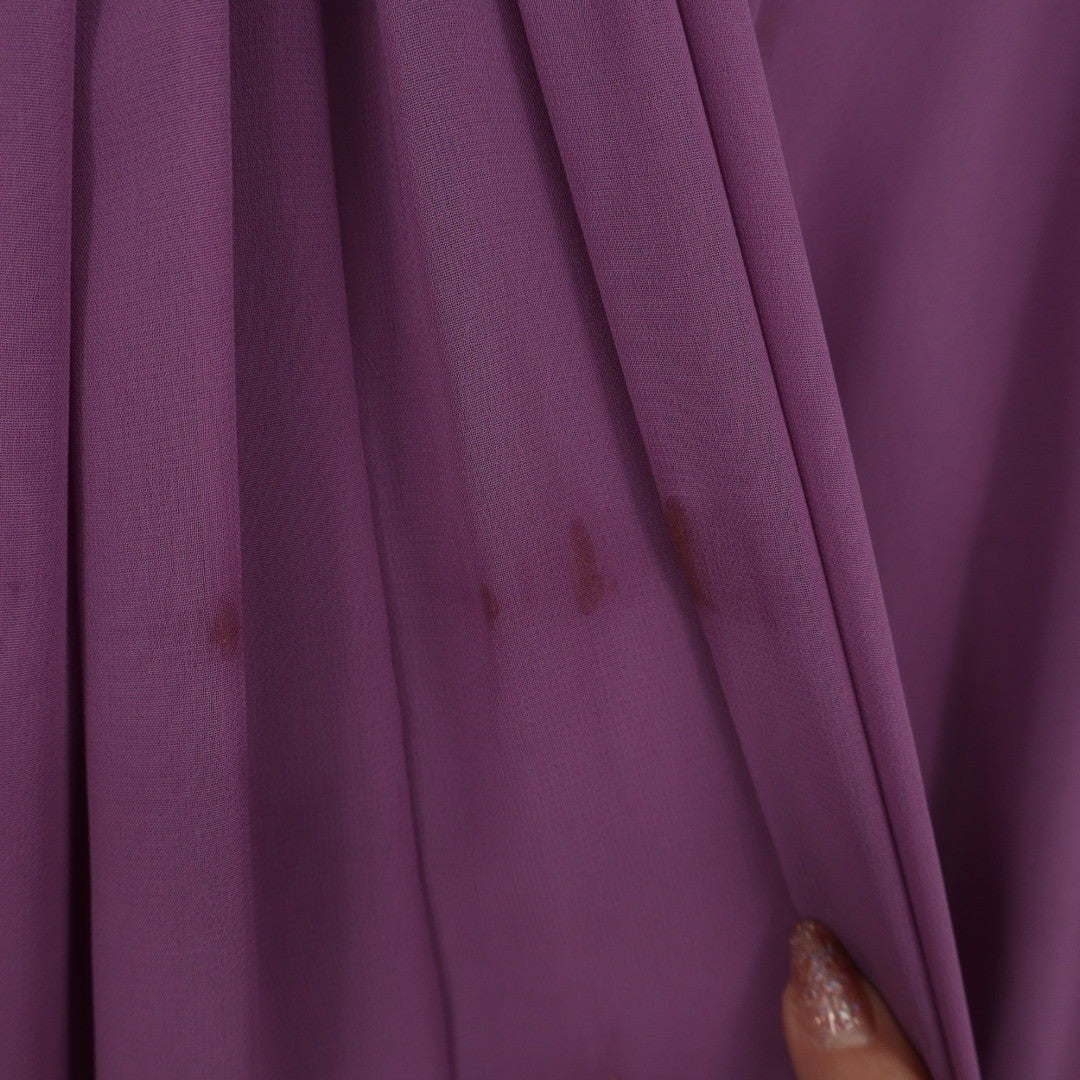 Davids Bridal Strapless Pleated Empire Waist Maxi Dress Purple Size 4