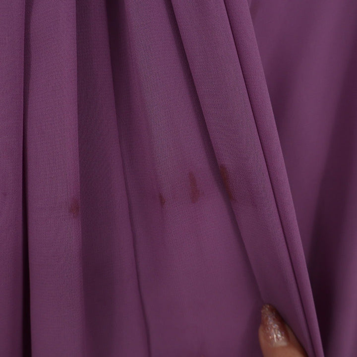 Davids Bridal Strapless Pleated Empire Waist Maxi Dress Purple Size 4