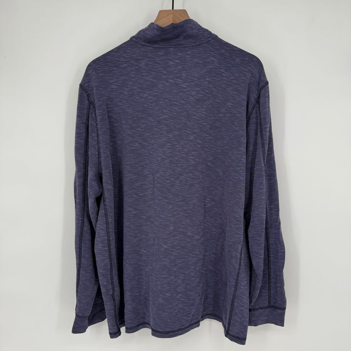 Flag & Anthem Madeflex Men's XXL Blue Heathered 1/4 Zip Pullover Shirt