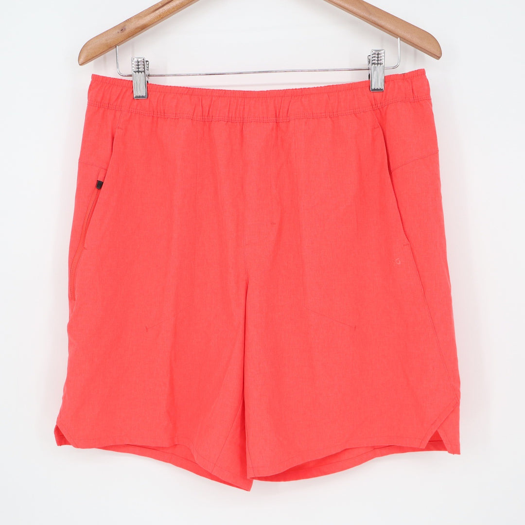 DSG Mens 8 Inch Agility Short Cabana Coral Heather Orange Pink M