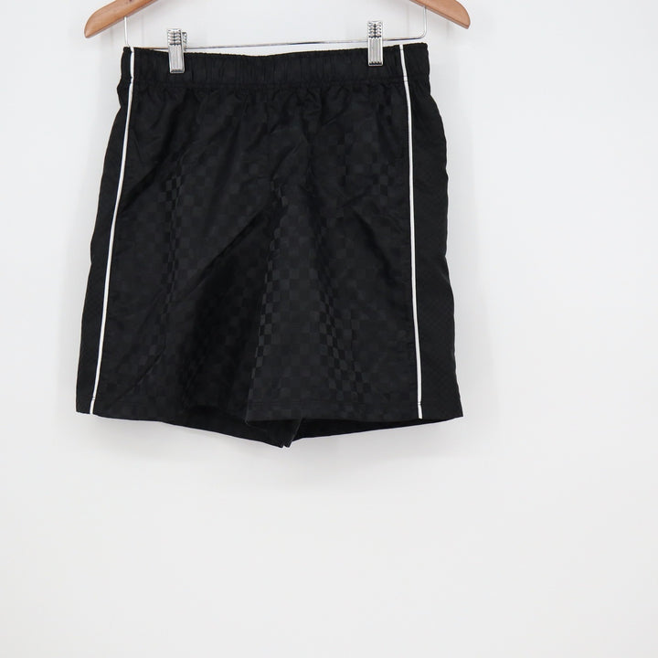 DSG Boys XL 18 Woven Soccer Shorts Pure Black Checkerboard