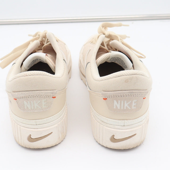 Nike Court Legacy Lift Womens 9 Sanddrift White Platform Sneakers