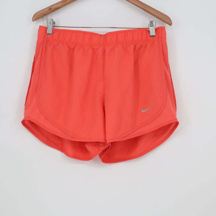 Nike Womens Tempo Dri-FIT Running Shorts Coral Orange Size L