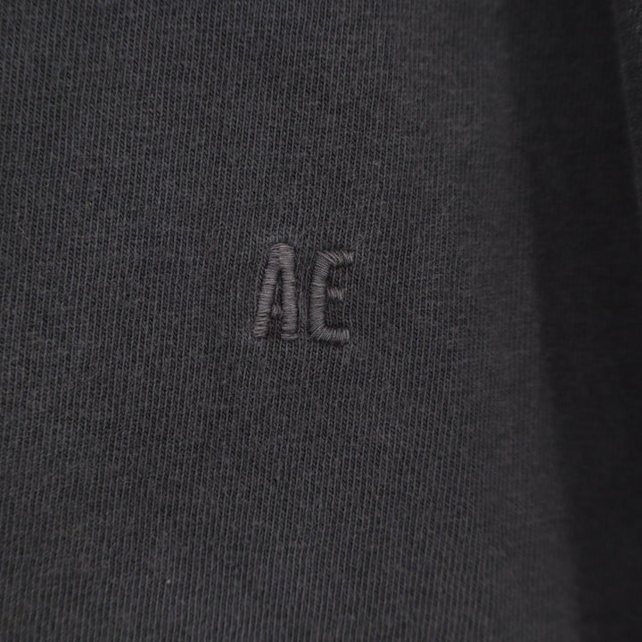 American Eagle Outfitters T-Shirt Men Medium Black Cotton Crew Neck Short Sleeve