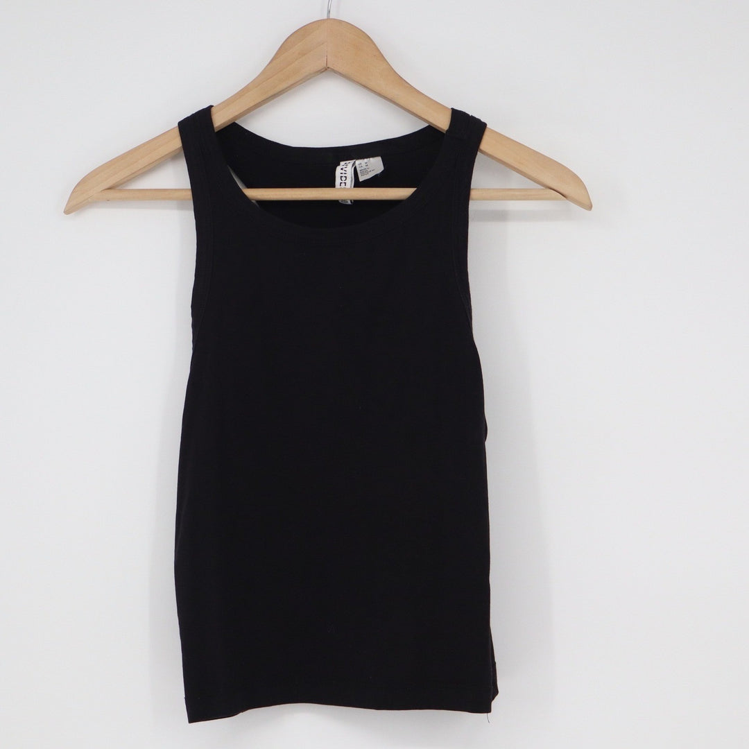 H&M Divided Black Racerback Ribbed Tank Top Womens Size Medium 0869169 3