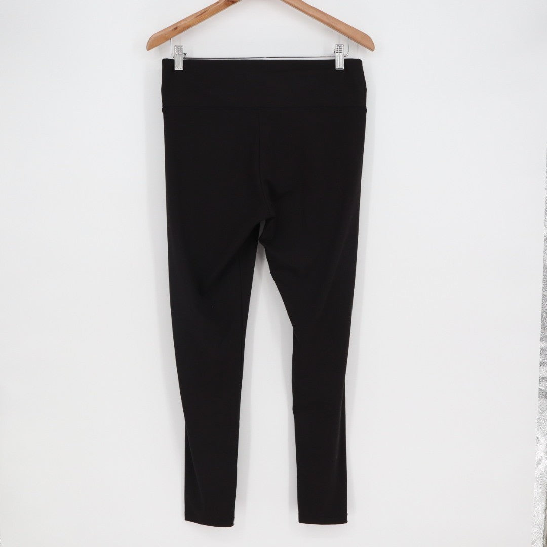 Felina Sueded Athletic Legging Womens XL Black Stretch Skinny Leg Elastic Waist