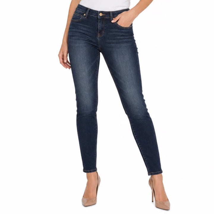 Jennifer Lopez Jeans Womens 6 Blue Denim Cotton Stretch Mid Rise Skinny Leg