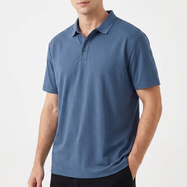 Polo Shirt Men's 3XL Navy Short Sleeve Golf Tennis Performance Spread Collar